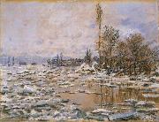 Claude Monet Breakup of Ice,Grey Weather oil painting